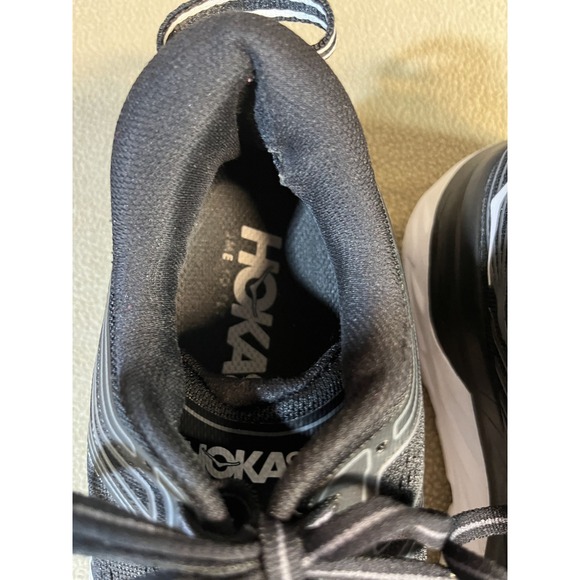 Hoka Bondi 7 Black Running Shoes Woman's Size 7.5 - Picture 12 of 16